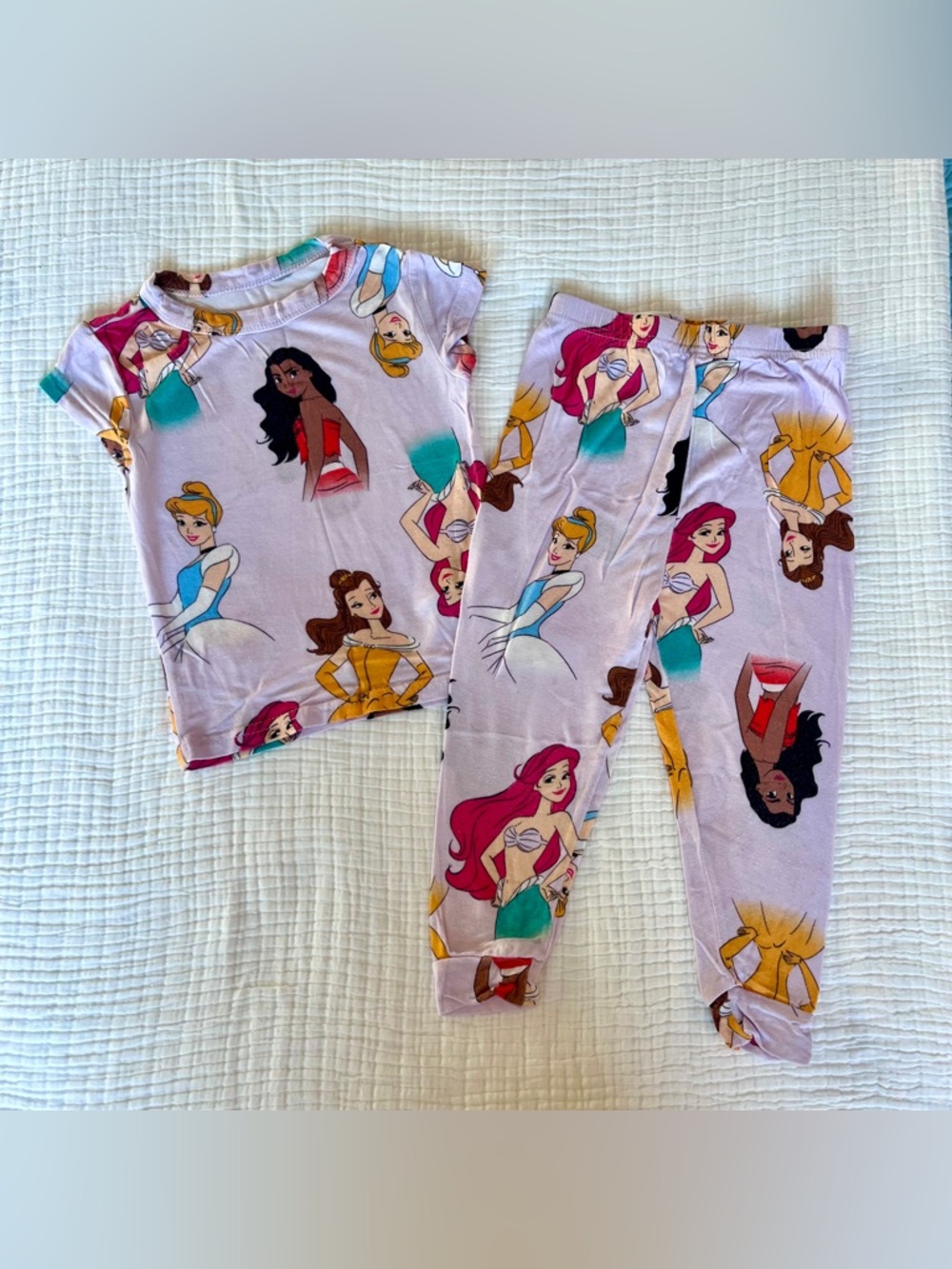 2T Disney Princess Viscose Pajama Set